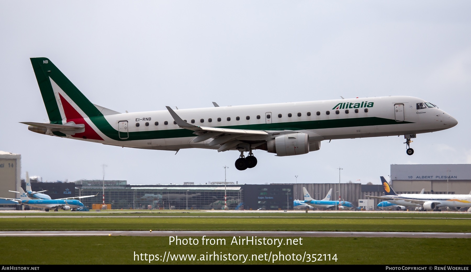 Aircraft Photo of EI-RNB | Embraer 190STD (ERJ-190-100STD) | Alitalia CityLiner | AirHistory.net #352114