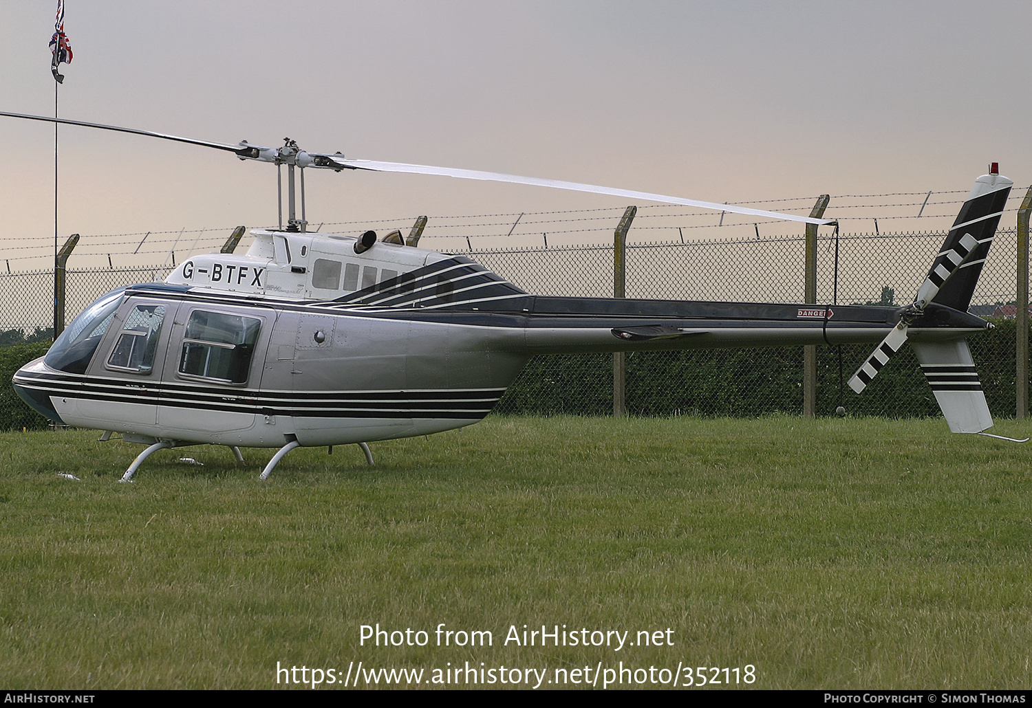 Aircraft Photo of G-BTFX | Bell 206B-2 JetRanger II | AirHistory.net #352118