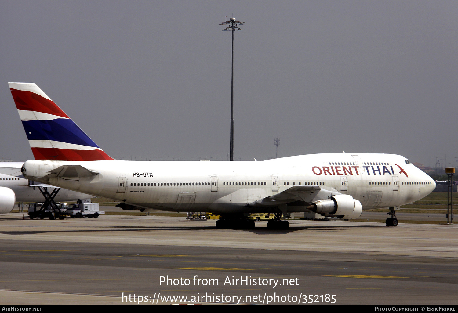 Aircraft Photo of HS-UTN | Boeing 747-346 | Orient Thai Airlines | AirHistory.net #352185