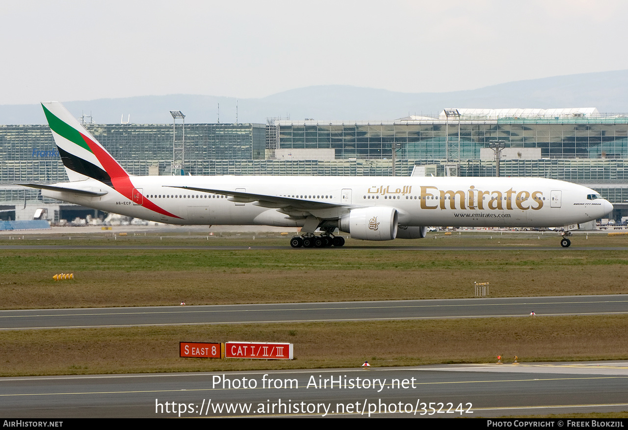 Aircraft Photo of A6-ECP | Boeing 777-36N/ER | Emirates | AirHistory.net #352242