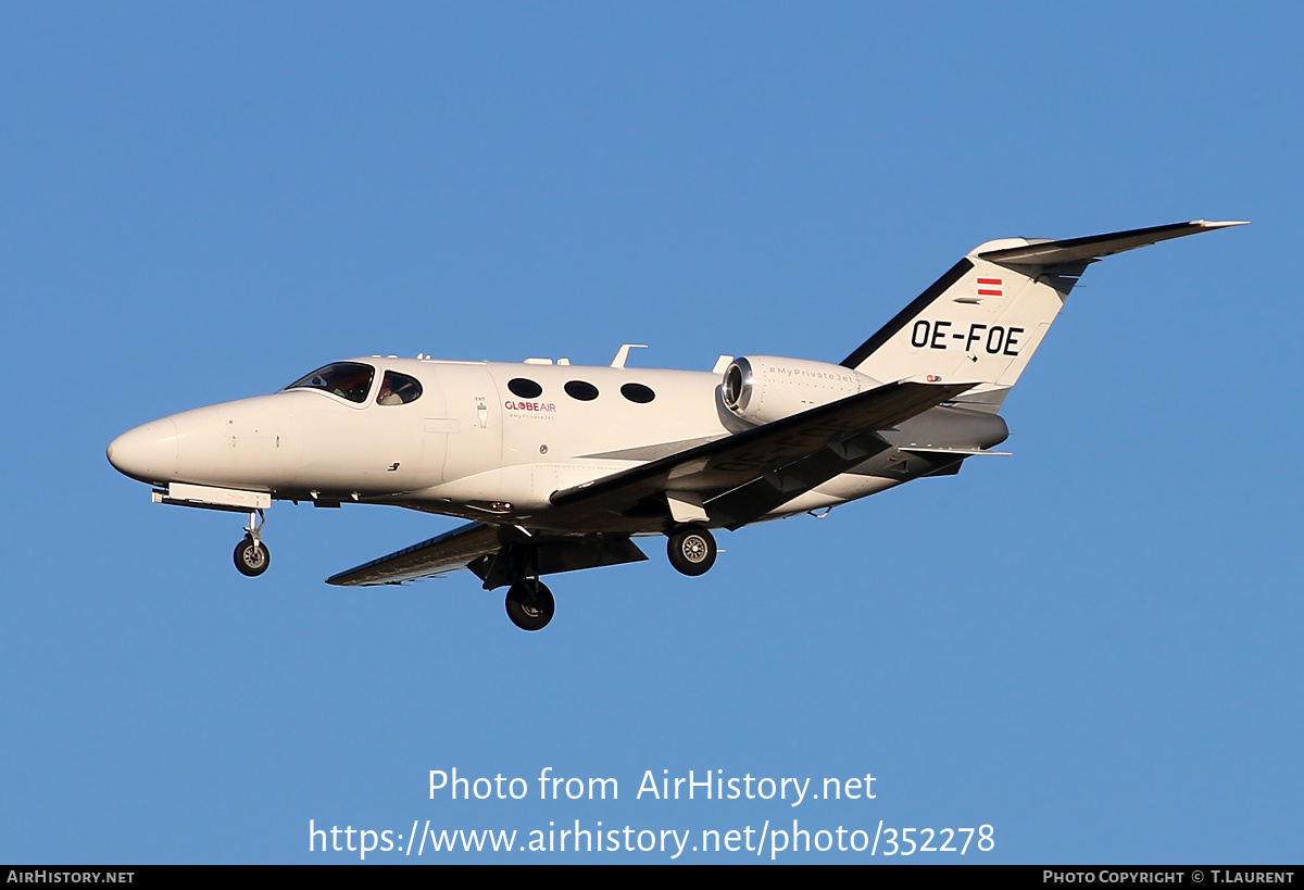 Aircraft Photo of OE-FOE | Cessna 510 Citation Mustang | GlobeAir | AirHistory.net #352278