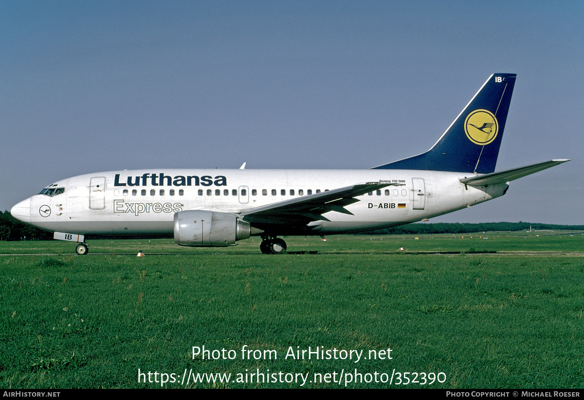 Aircraft Photo of D-ABIB | Boeing 737-530 | Lufthansa Express | AirHistory.net #352390