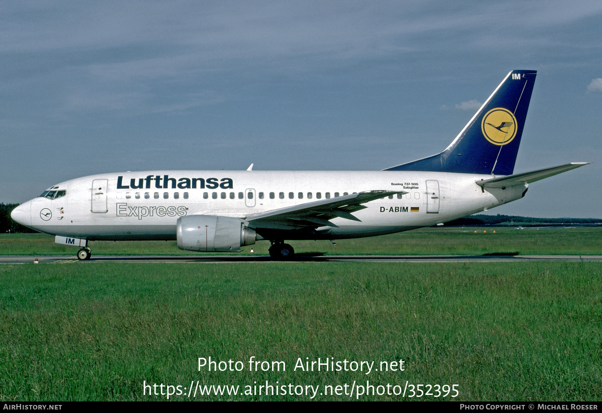 Aircraft Photo of D-ABIM | Boeing 737-530 | Lufthansa Express | AirHistory.net #352395