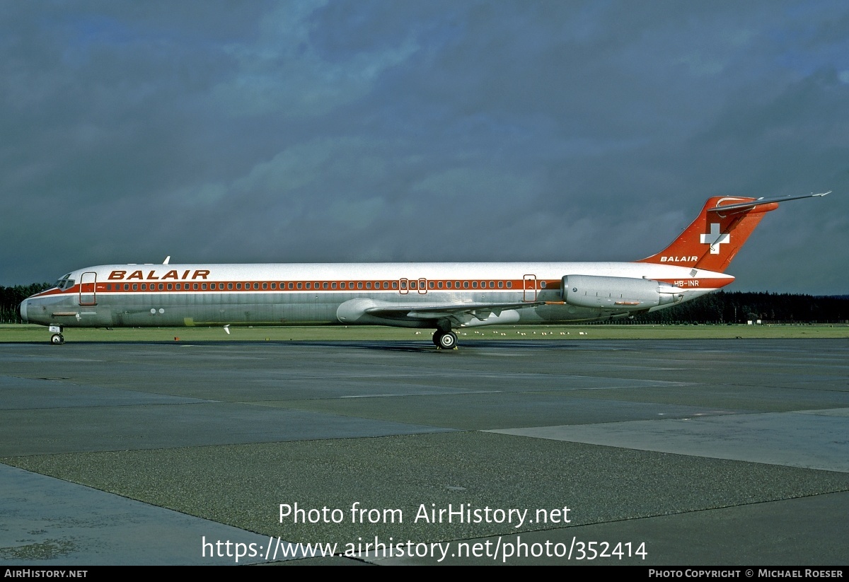 Aircraft Photo of HB-INR | McDonnell Douglas MD-82 (DC-9-82) | Balair | AirHistory.net #352414