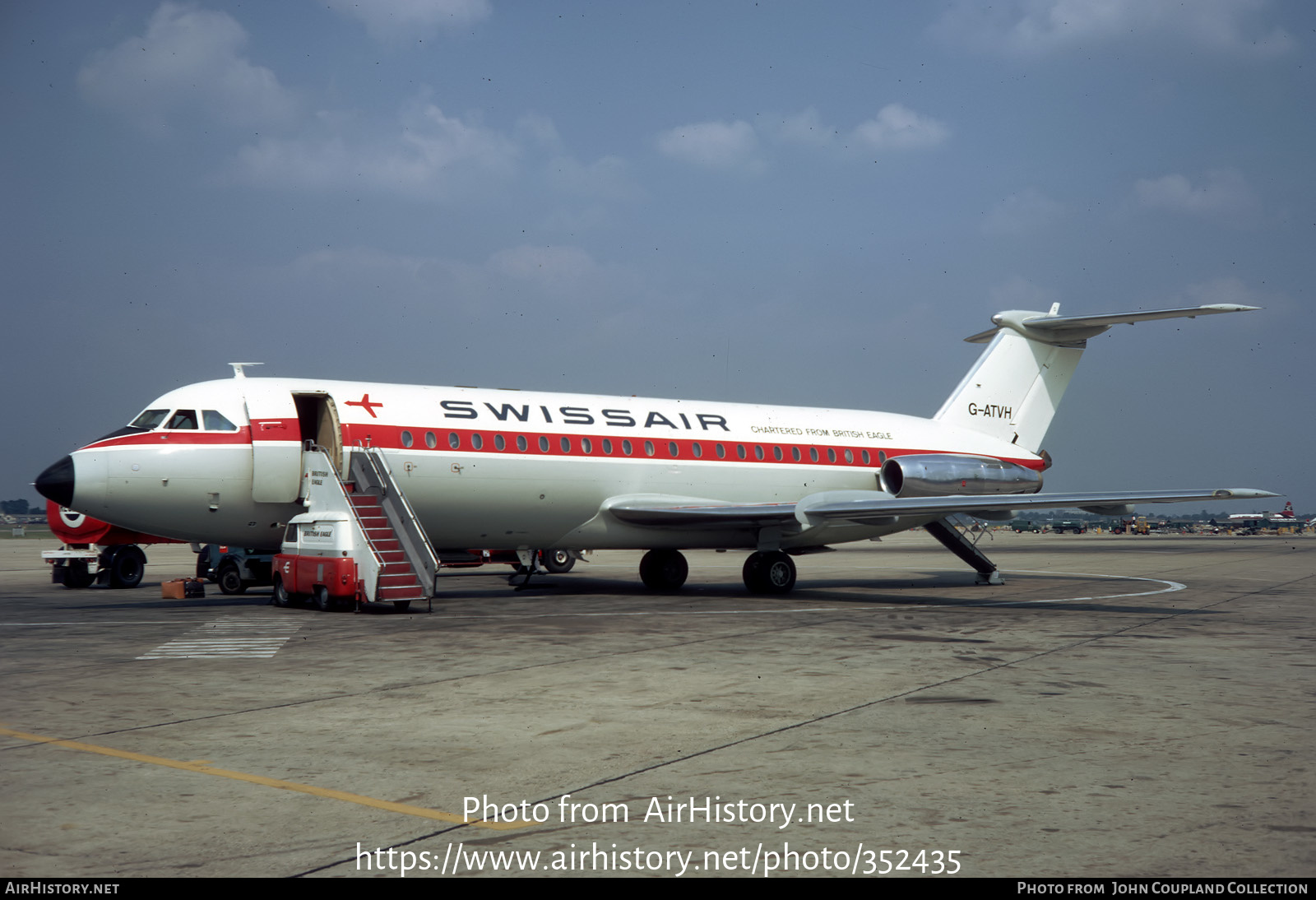 Aircraft Photo of G-ATVH | BAC 111-207AJ One-Eleven | Swissair | AirHistory.net #352435