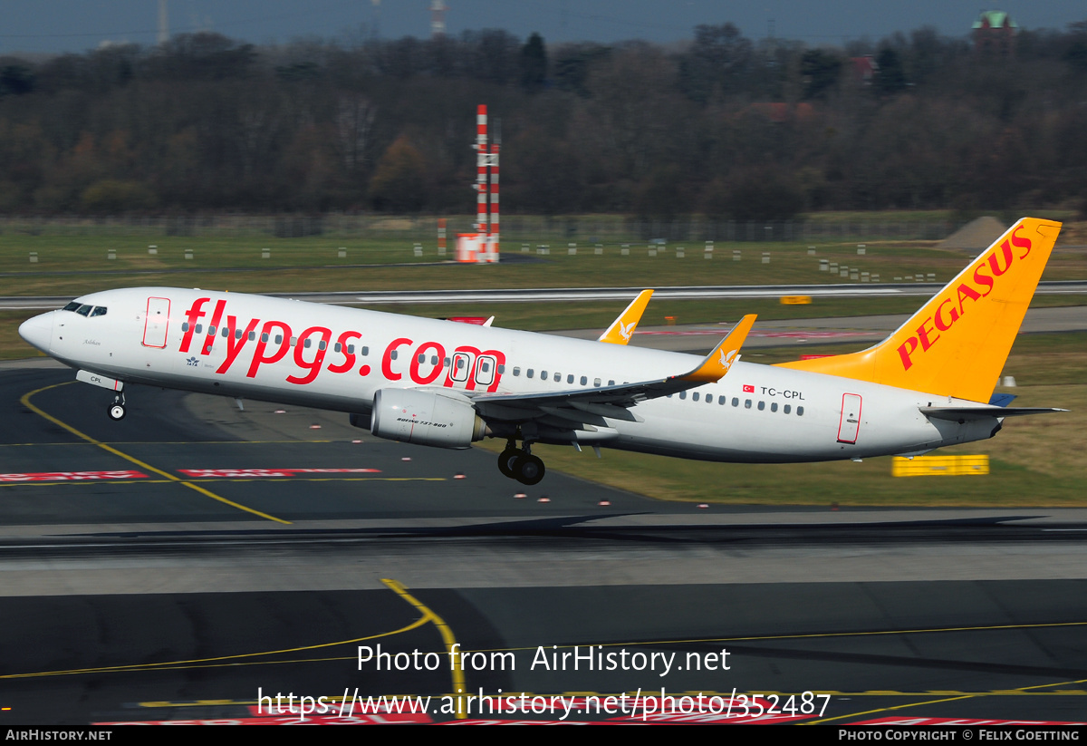 Aircraft Photo of TC-CPL | Boeing 737-82R | Pegasus Airlines | AirHistory.net #352487