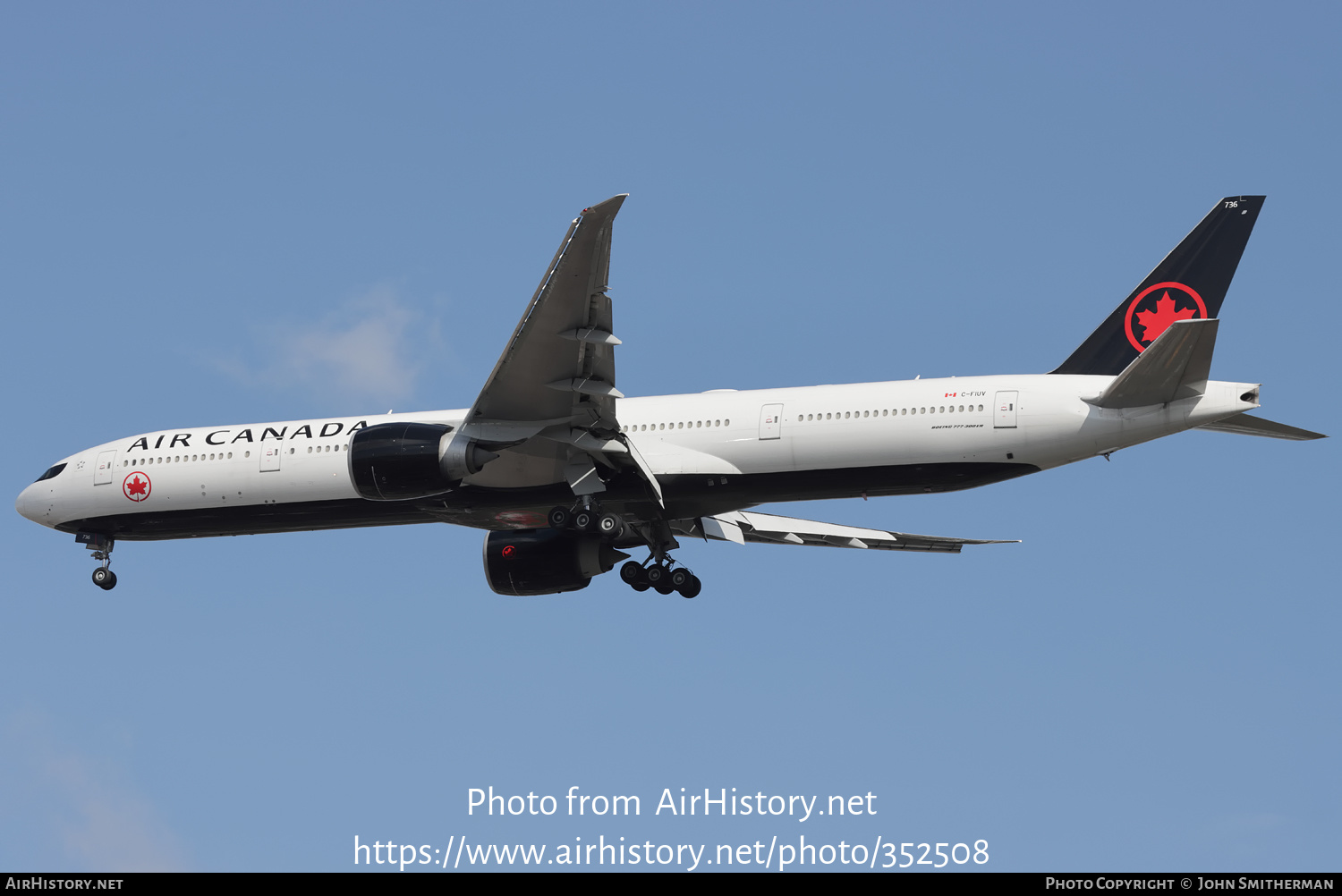 Aircraft Photo of C-FIUV | Boeing 777-333/ER | Air Canada | AirHistory.net #352508