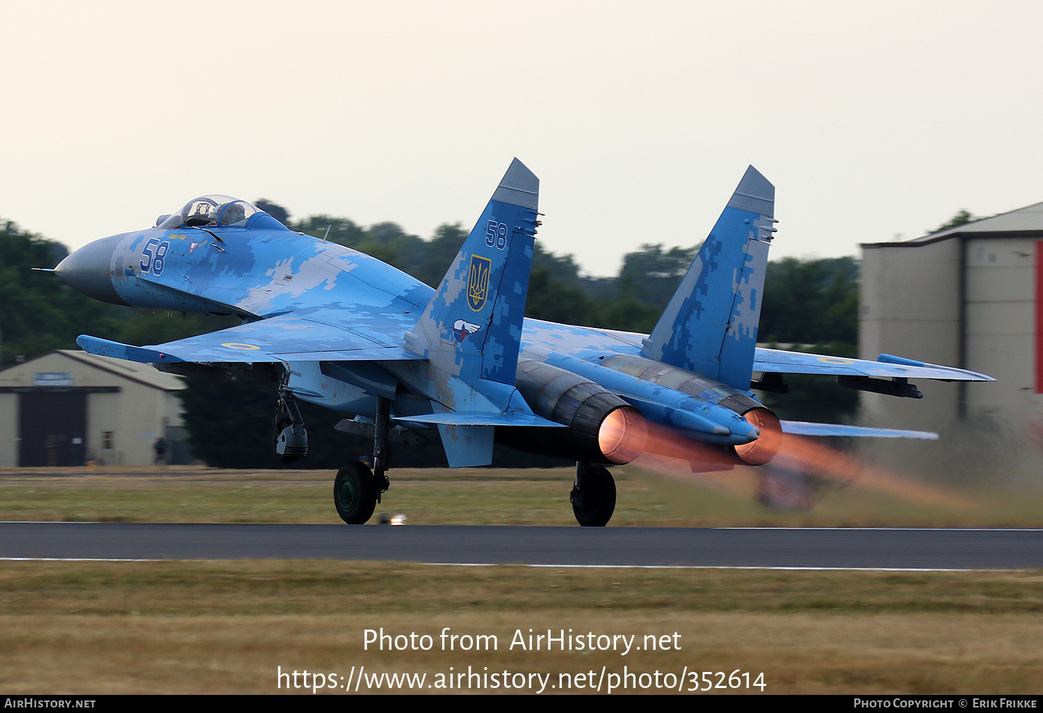 Aircraft Photo of 58 blue | Sukhoi Su-27P1M | Ukraine - Air Force | AirHistory.net #352614