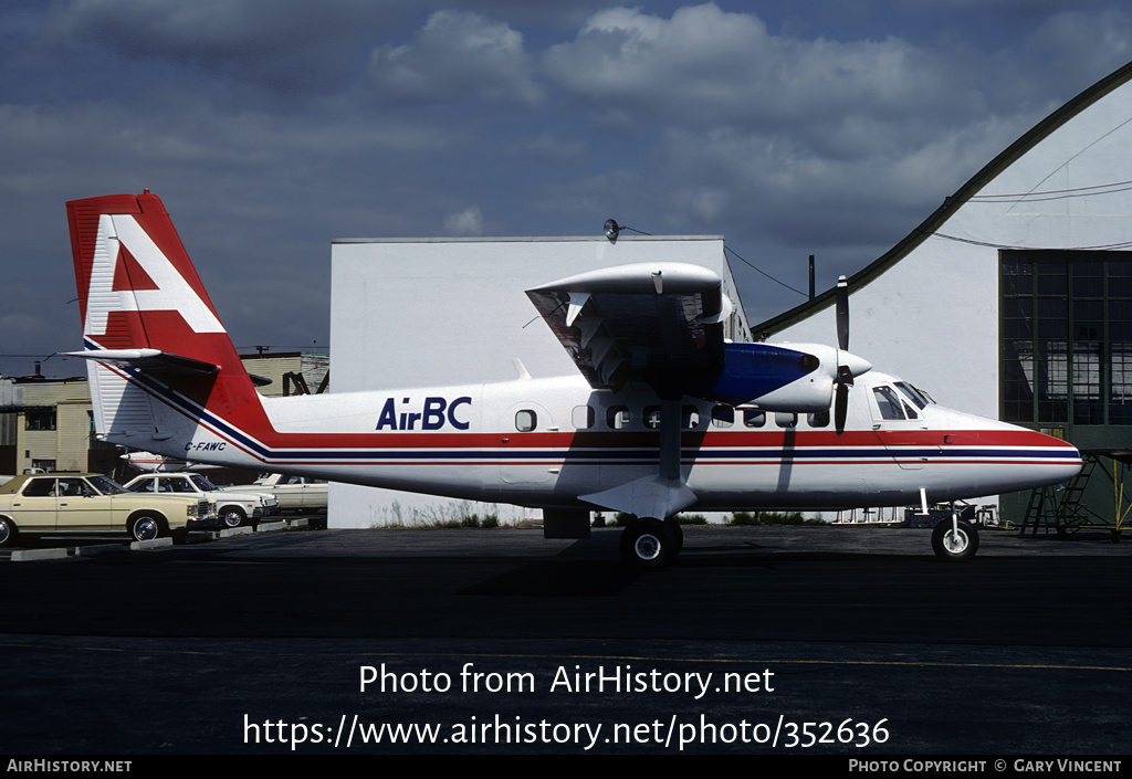 Aircraft Photo of C-FAWC | De Havilland Canada DHC-6-100 Twin Otter | Air BC | AirHistory.net #352636