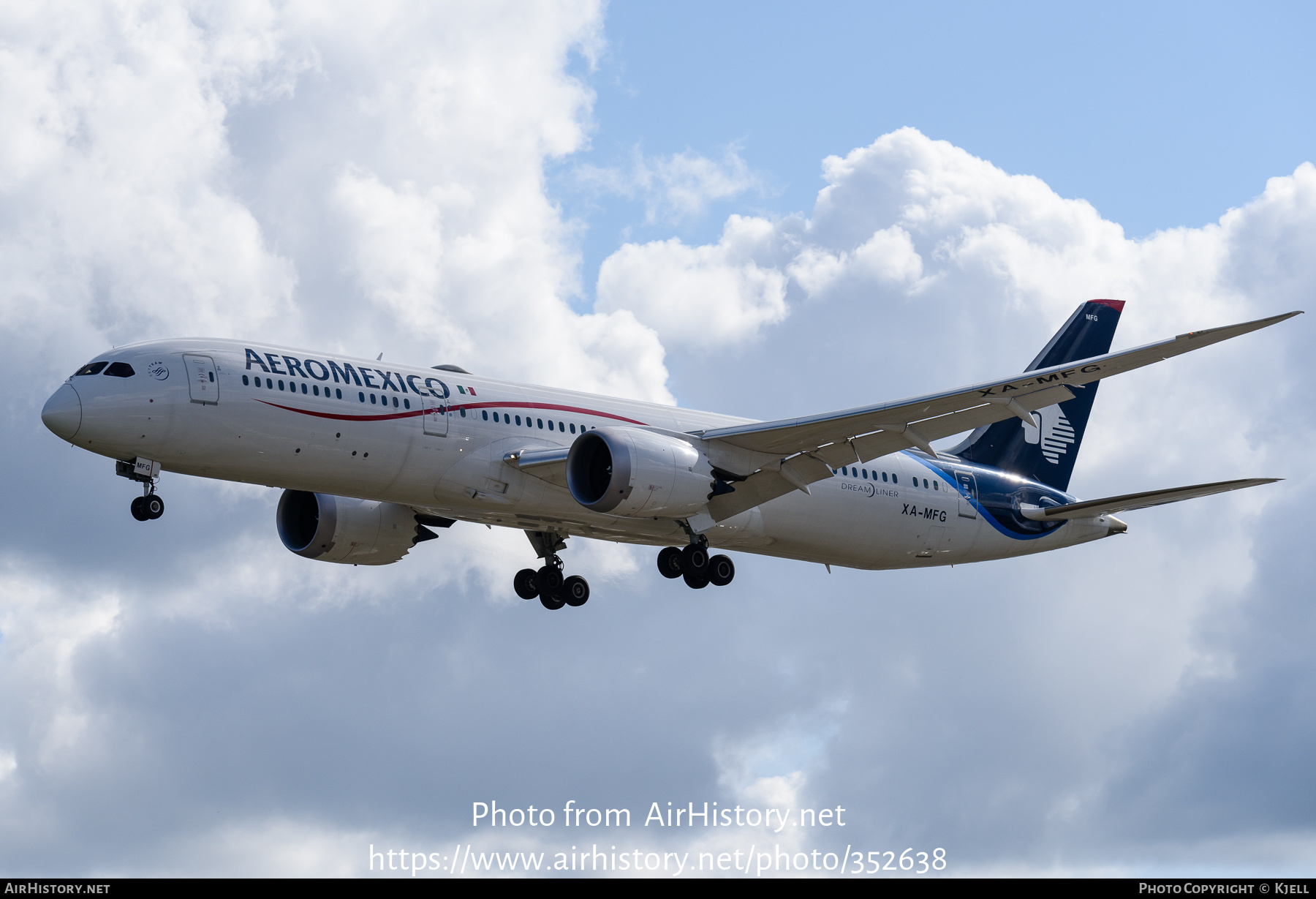 Aircraft Photo of XA-MFG | Boeing 787-9 Dreamliner | AeroMéxico | AirHistory.net #352638