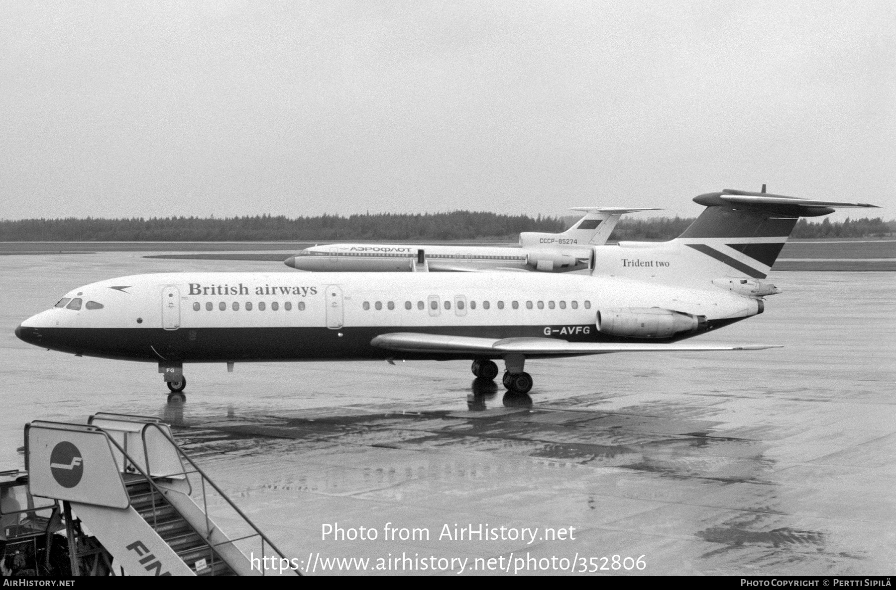 Aircraft Photo of G-AVFG | Hawker Siddeley HS-121 Trident 2E | British Airways | AirHistory.net #352806