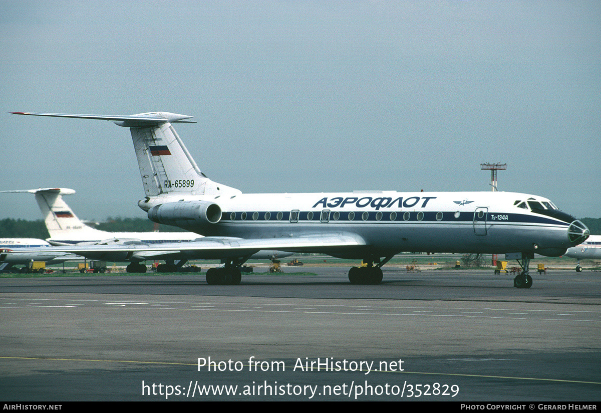 Aircraft Photo of RA-65899 | Tupolev Tu-134A | Aeroflot | AirHistory.net #352829