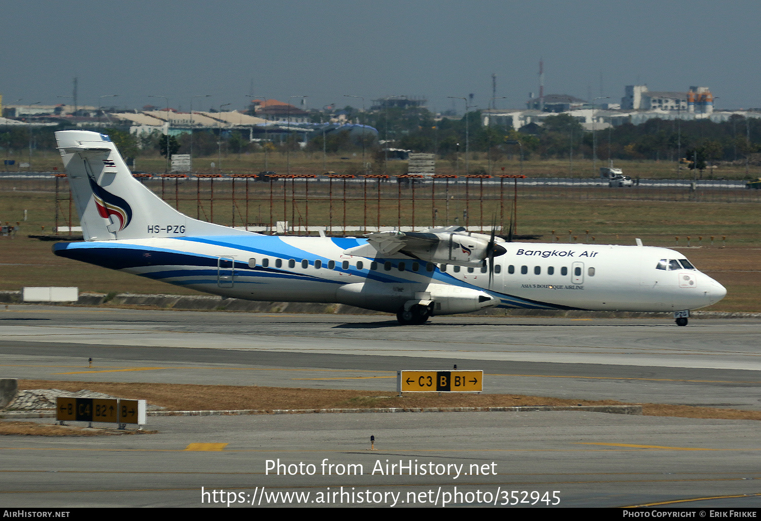 Aircraft Photo of HS-PZG | ATR ATR-72-600 (ATR-72-212A) | Bangkok Airways | AirHistory.net #352945