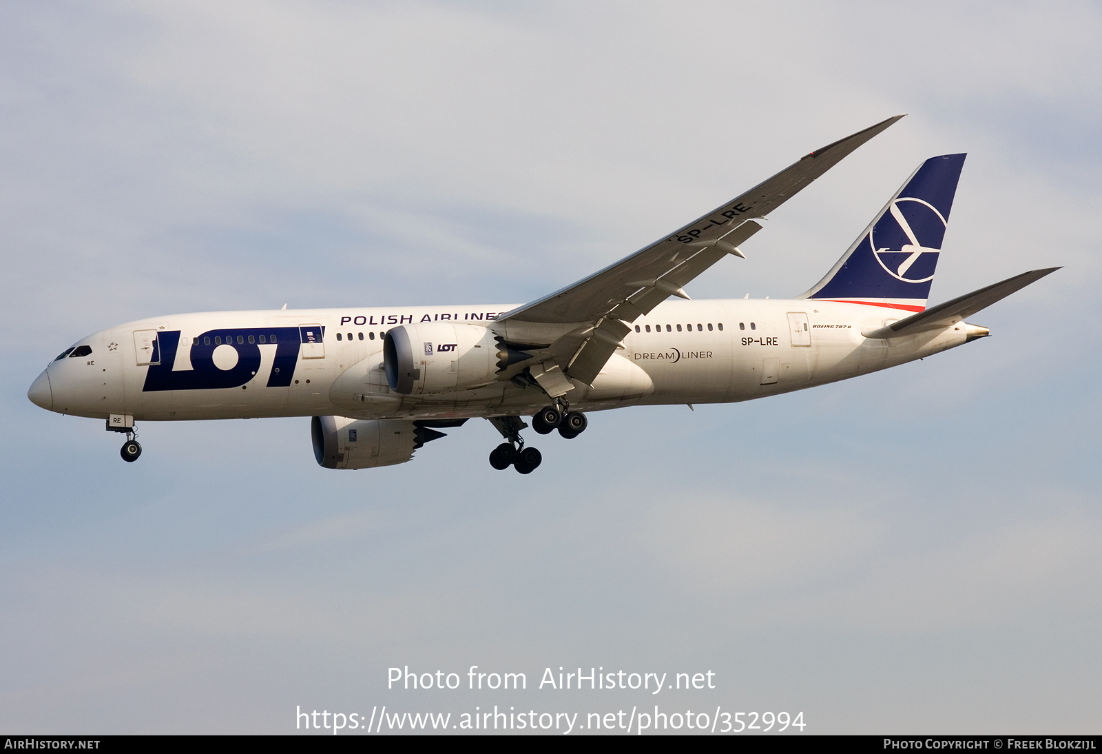 Aircraft Photo of SP-LRE | Boeing 787-8 Dreamliner | LOT Polish Airlines - Polskie Linie Lotnicze | AirHistory.net #352994