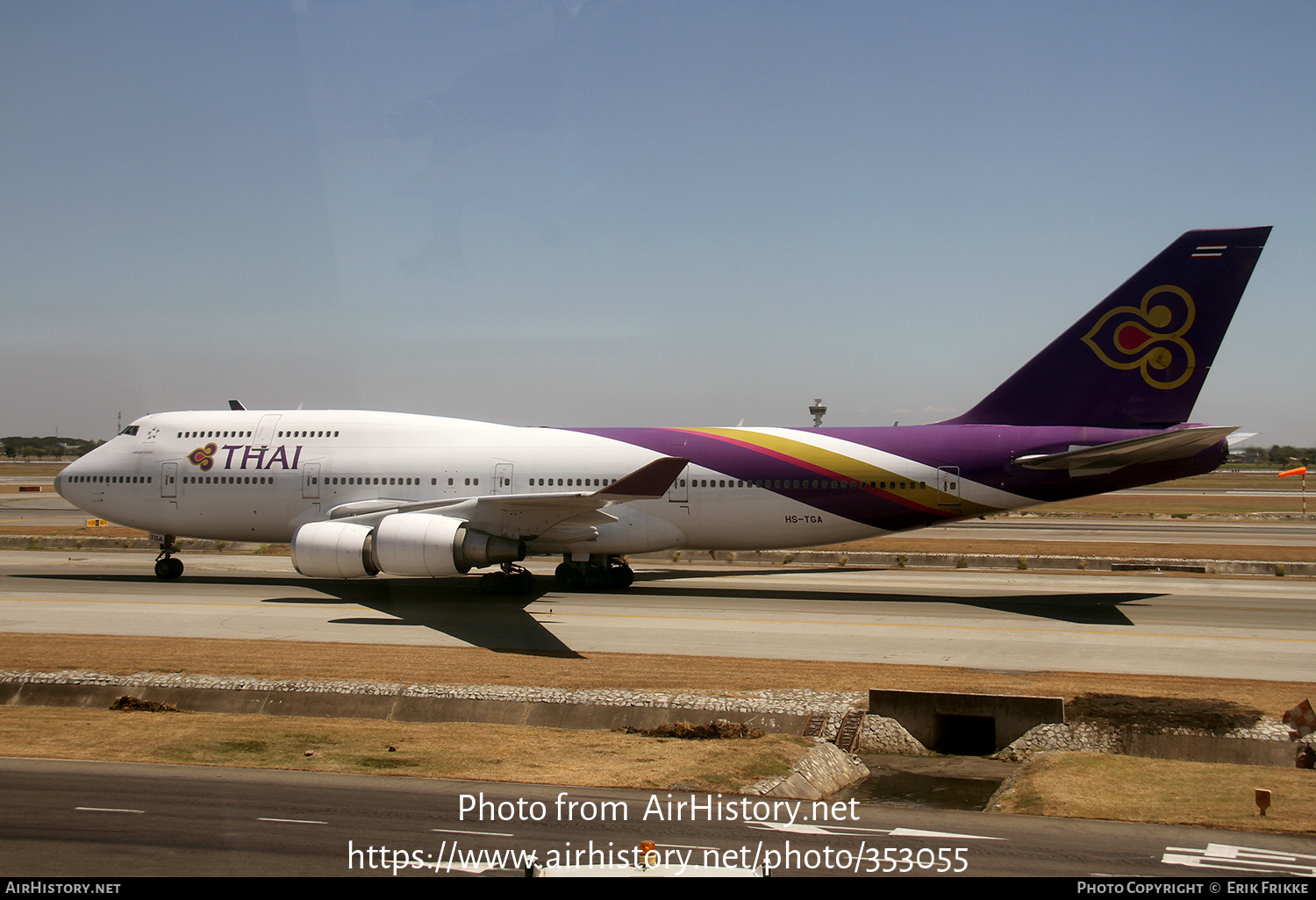 Aircraft Photo of HS-TGA | Boeing 747-4D7 | Thai Airways International | AirHistory.net #353055