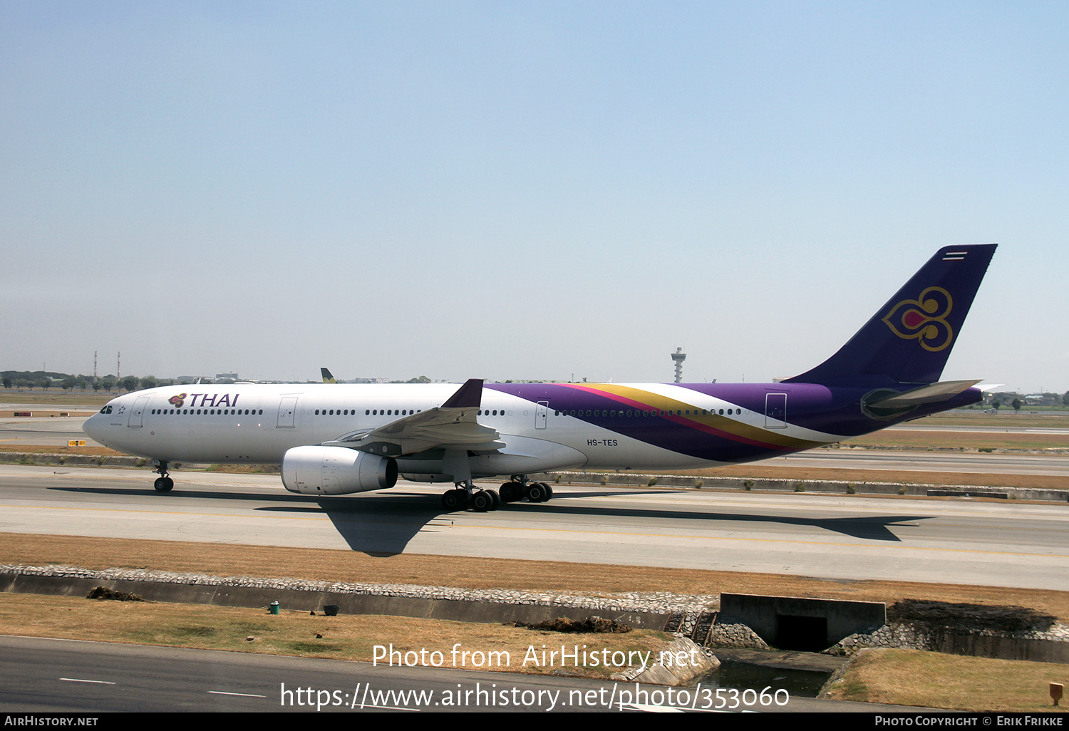 Aircraft Photo of HS-TES | Airbus A330-343E | Thai Airways International | AirHistory.net #353060