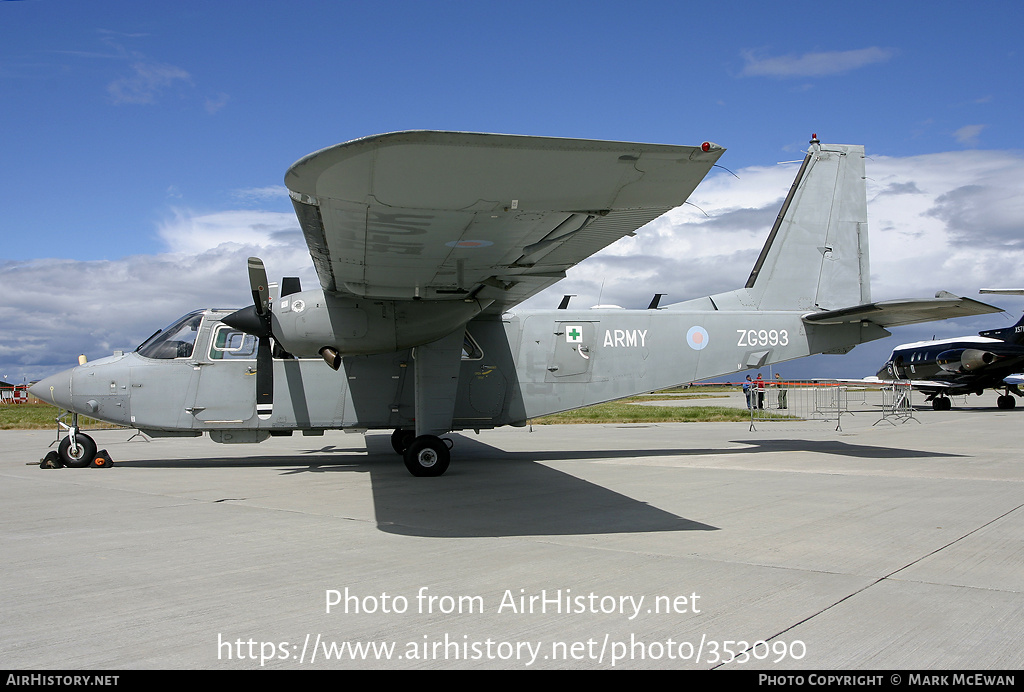 Aircraft Photo of ZG993 | Pilatus Britten-Norman BN-2T Islander AL1 | UK - Army | AirHistory.net #353090