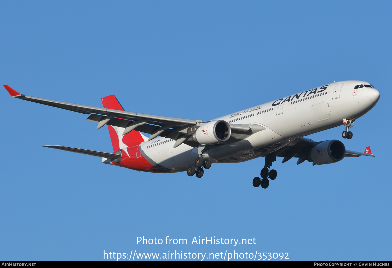 Aircraft Photo of VH-QPI | Airbus A330-303 | Qantas | AirHistory.net #353092