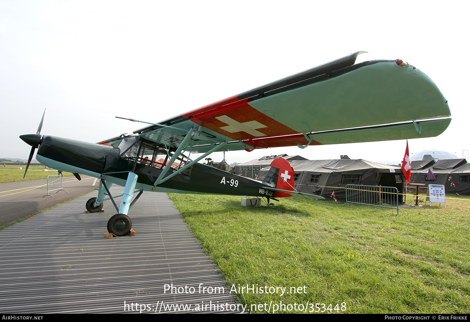 Aircraft Photo of HB-EJJ / A-99 | Morane-Saulnier MS.505 Criquet | Switzerland - Air Force | AirHistory.net #353448