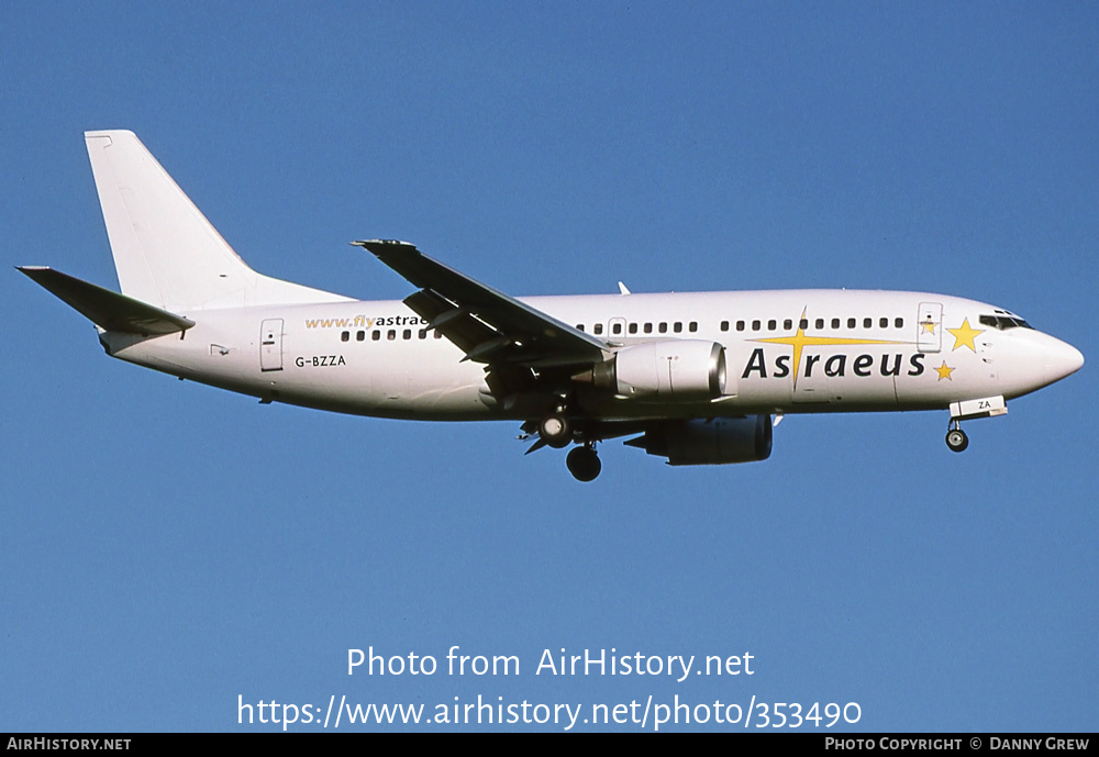 Aircraft Photo of G-BZZA | Boeing 737-3L9 | Astraeus Airlines | AirHistory.net #353490