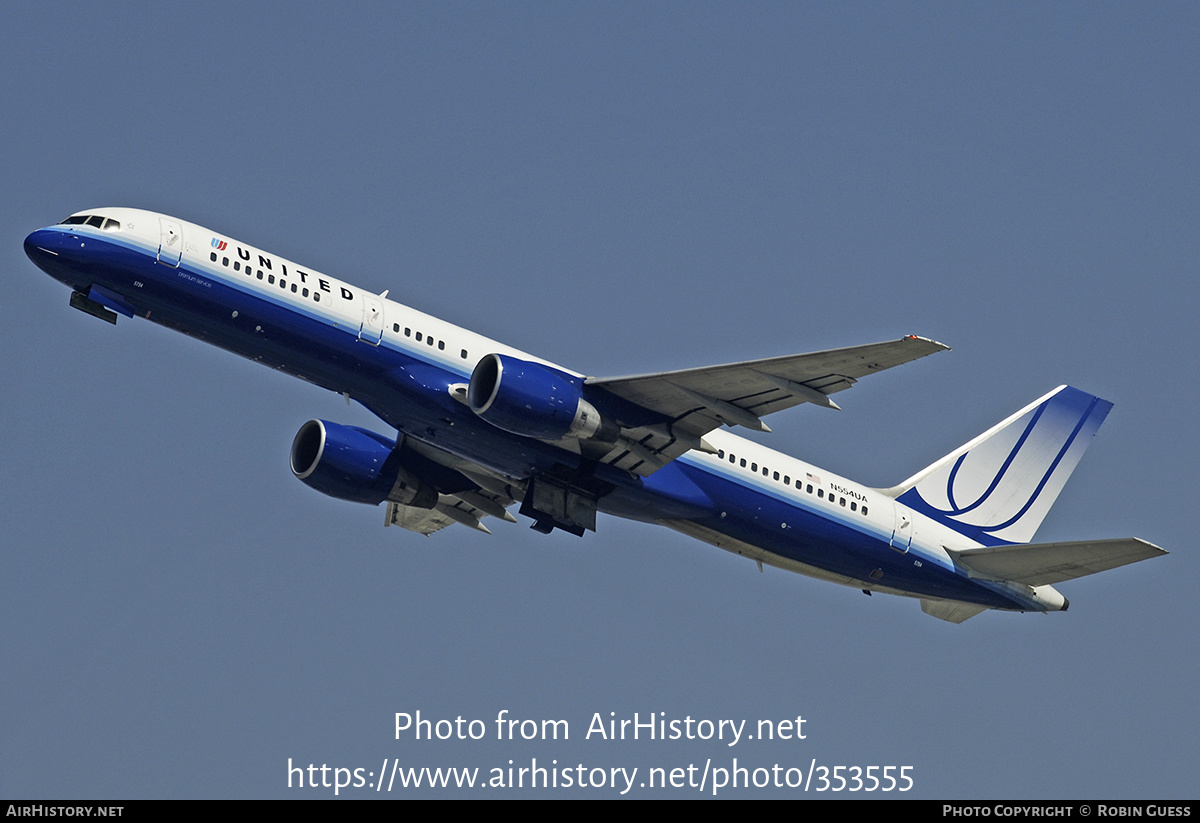 Aircraft Photo of N554UA | Boeing 757-222 | United Airlines | AirHistory.net #353555