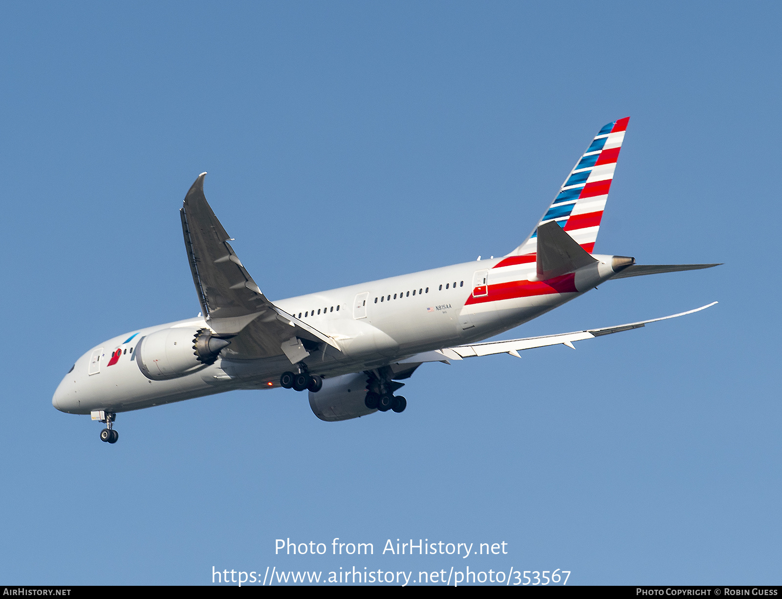 Aircraft Photo of N815AA | Boeing 787-8 Dreamliner | American Airlines | AirHistory.net #353567