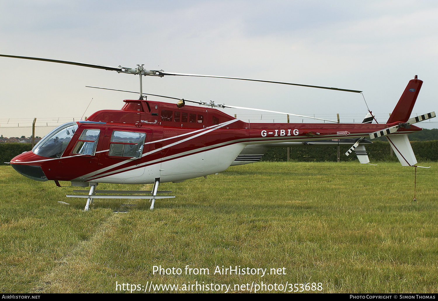 Aircraft Photo of G-IBIG | Bell 206B JetRanger II | AirHistory.net #353688