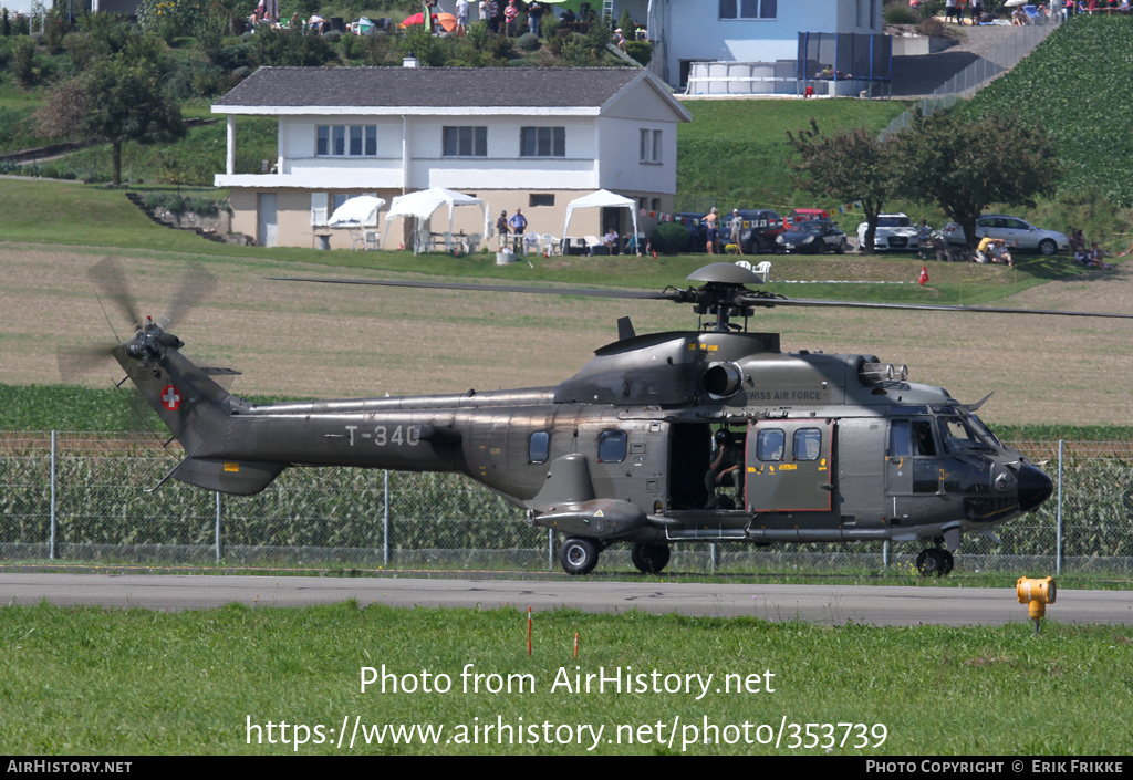 Aircraft Photo of T-340 | Eurocopter TH98 Cougar (AS-532UL) | Switzerland - Air Force | AirHistory.net #353739