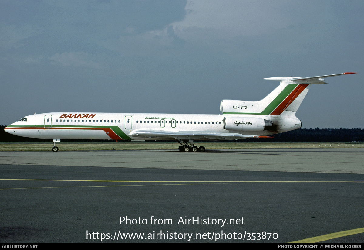 Aircraft Photo of LZ-BTX | Tupolev Tu-154M | Balkan - Bulgarian Airlines | AirHistory.net #353870