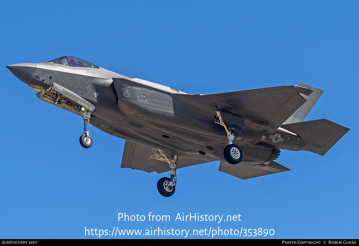 Aircraft Photo of 15-5133 | Lockheed Martin F-35A Lightning II | USA - Air Force | AirHistory.net #353890