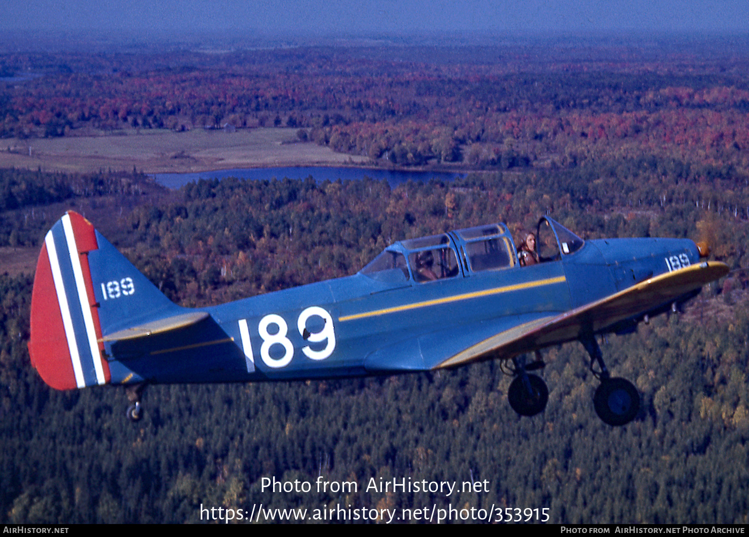 Aircraft Photo of 189 | Fairchild PT-26 Cornell Mk1 | Norway - Air Force | AirHistory.net #353915