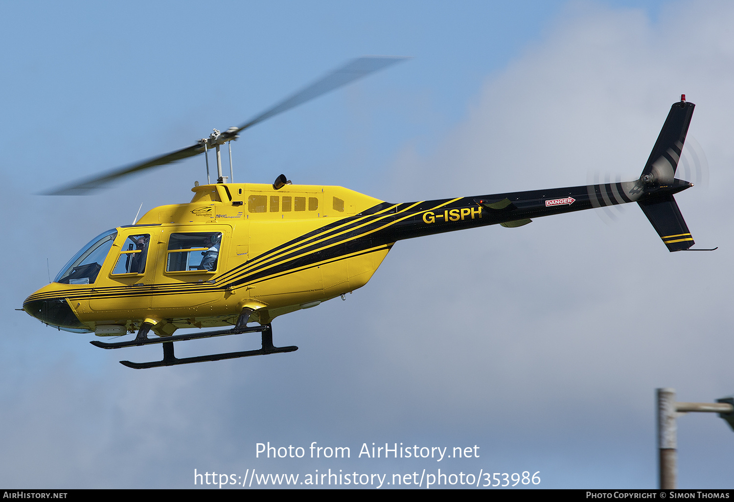 Aircraft Photo of G-ISPH | Bell 206B-3 JetRanger III | East Midlands Helicopters | AirHistory.net #353986