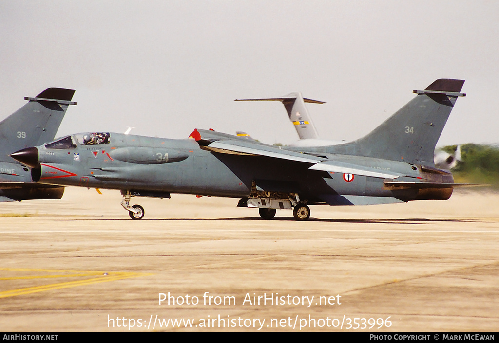 Aircraft Photo of 34 | Vought F-8P Crusader | France - Navy | AirHistory.net #353996