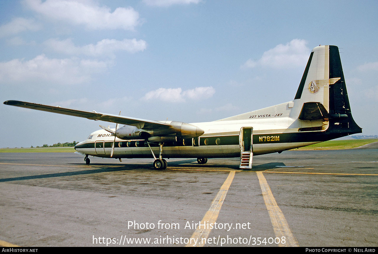 Aircraft Photo of N7821M | Fairchild Hiller FH-227B | Mohawk Airlines | AirHistory.net #354008