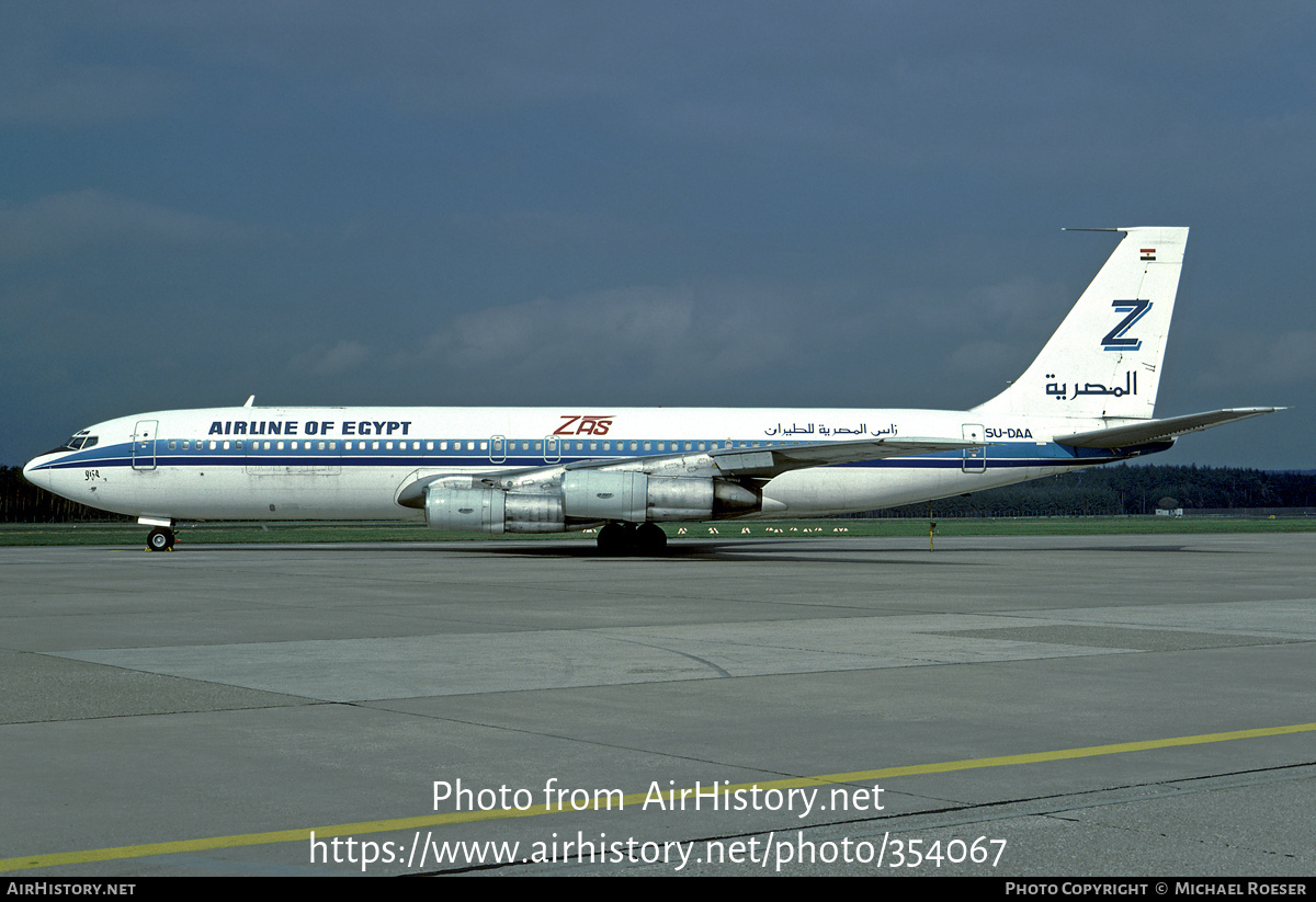 Aircraft Photo of SU-DAA | Boeing 707-328C | ZAS Airline of Egypt | AirHistory.net #354067