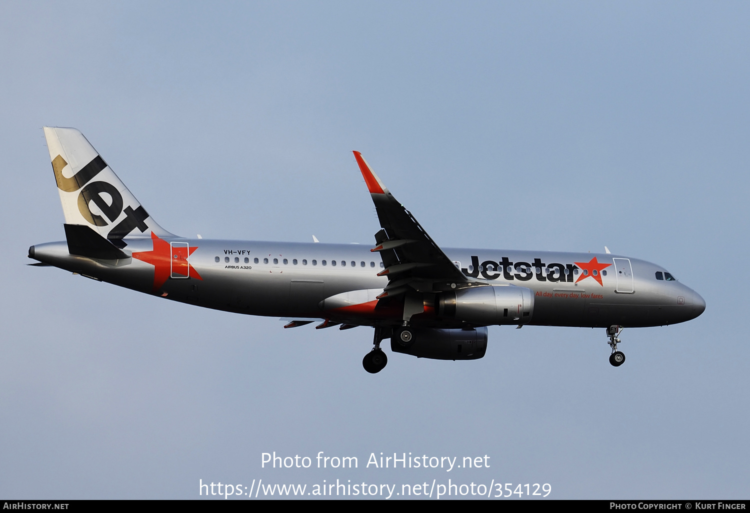 Aircraft Photo of VH-VFY | Airbus A320-232 | Jetstar Airways | AirHistory.net #354129