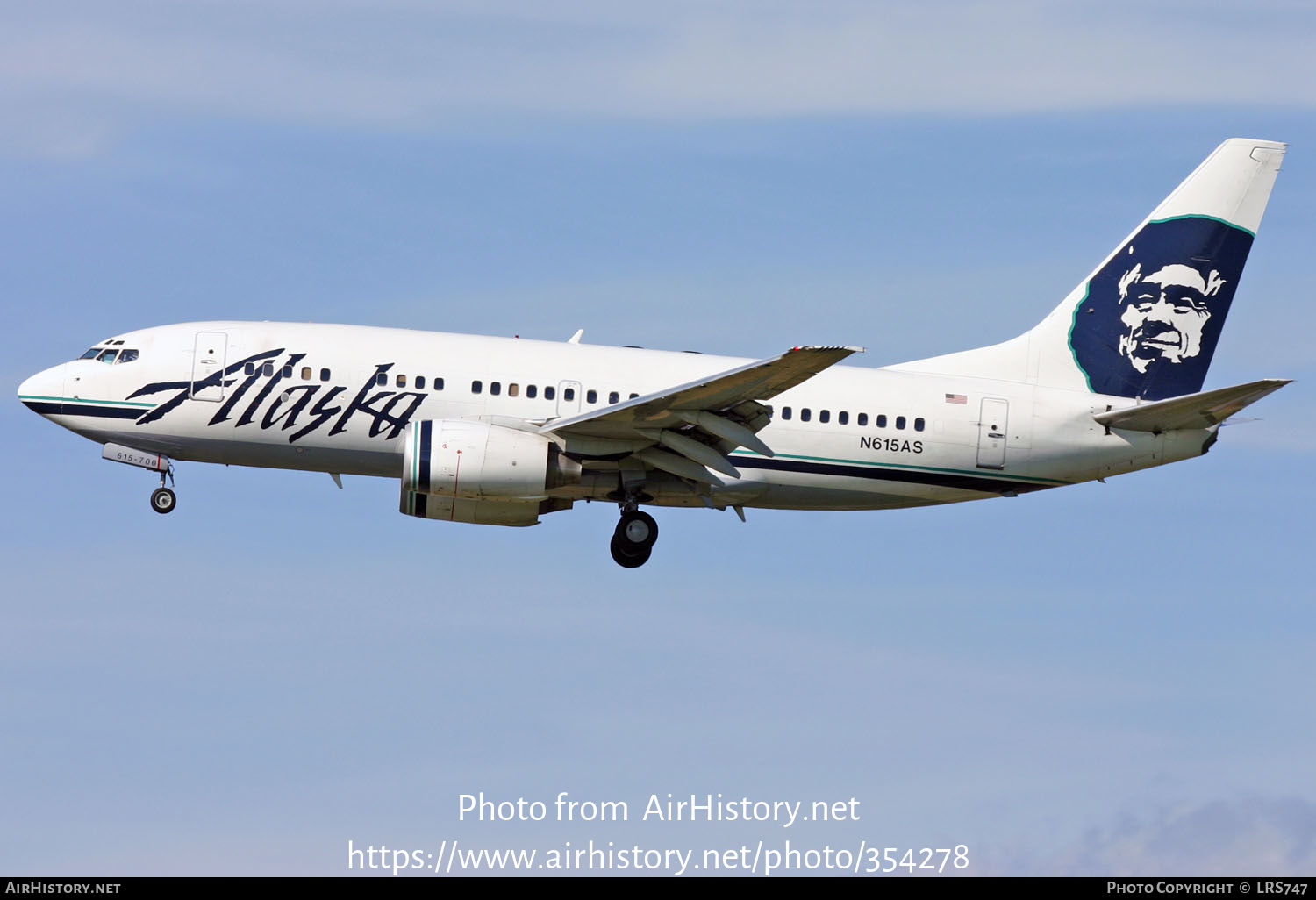 Aircraft Photo of N615AS | Boeing 737-790 | Alaska Airlines | AirHistory.net #354278