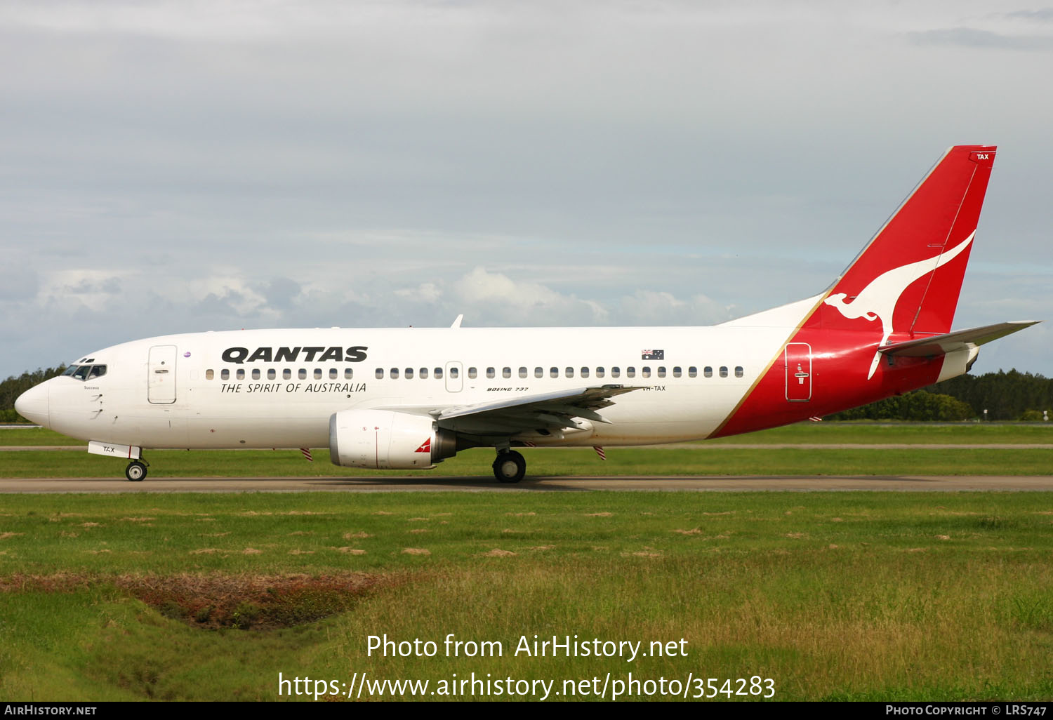 Aircraft Photo of VH-TAX | Boeing 737-376 | Qantas | AirHistory.net #354283