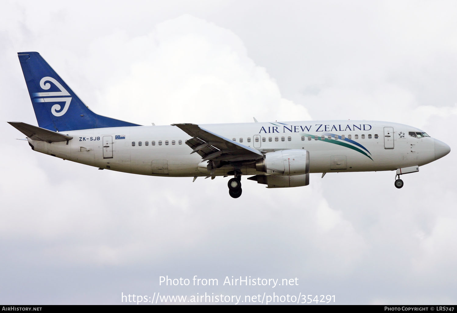 Aircraft Photo of ZK-SJB | Boeing 737-33R | Air New Zealand | AirHistory.net #354291