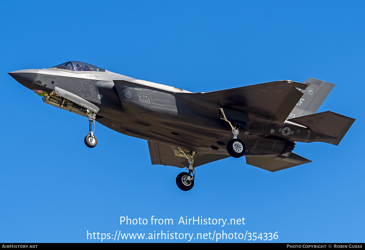 Aircraft Photo of 15-5193 / AF15-5193 | Lockheed Martin F-35A Lightning II | USA - Air Force | AirHistory.net #354336