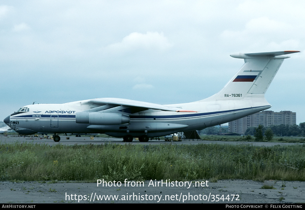 Aircraft Photo of RA-76361 | Ilyushin Il-76TD | Aeroflot | AirHistory.net #354472