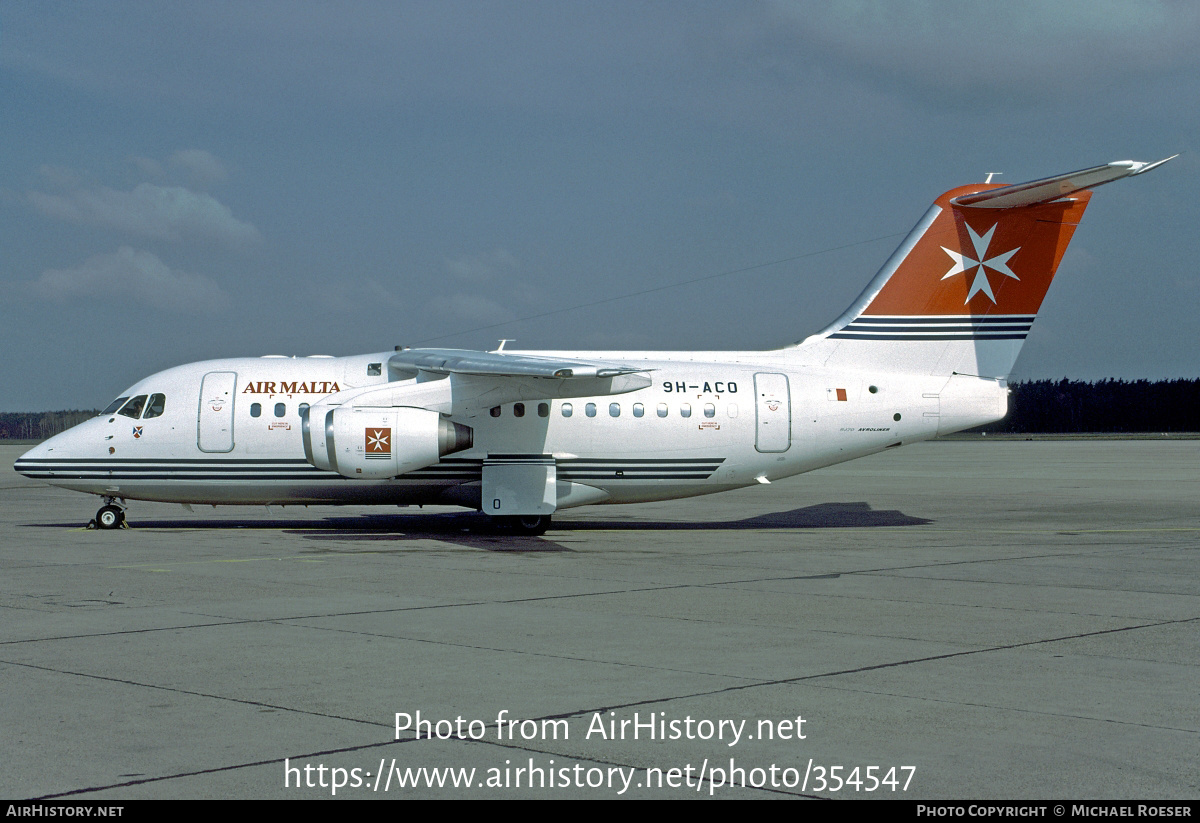 Aircraft Photo of 9H-ACO | British Aerospace Avro 146-RJ70 | Air Malta | AirHistory.net #354547