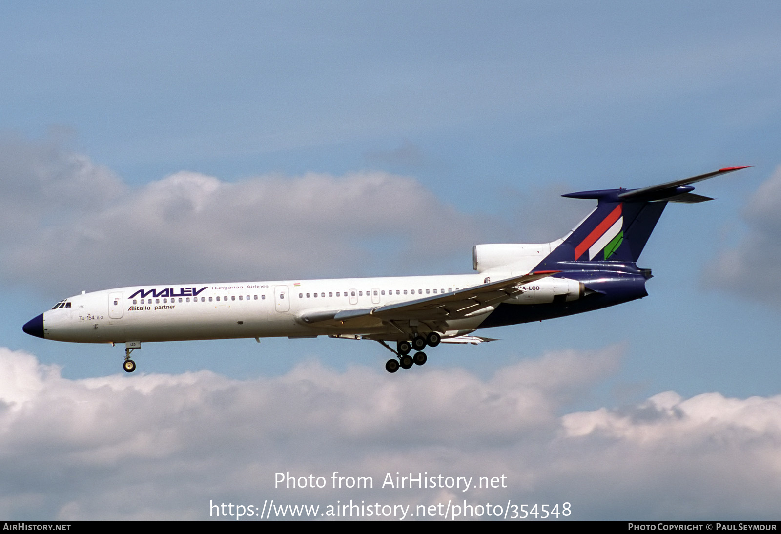 Aircraft Photo of HA-LCO | Tupolev Tu-154B-2 | Malév - Hungarian Airlines | AirHistory.net #354548