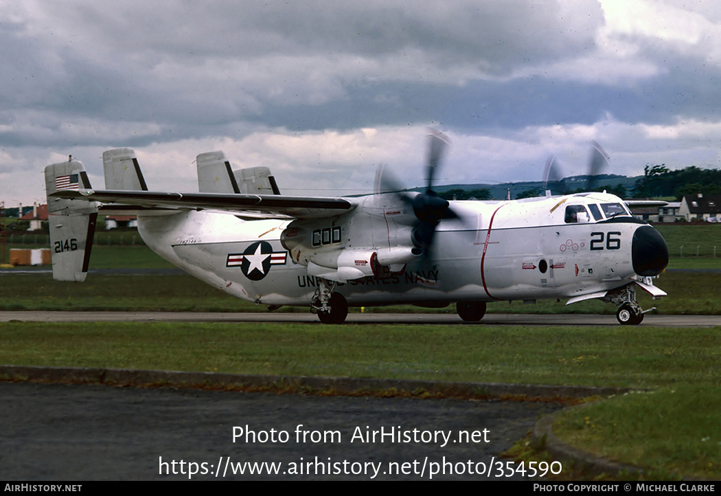 Aircraft Photo of 162146 / 2146 | Grumman C-2A Greyhound | USA - Navy | AirHistory.net #354590