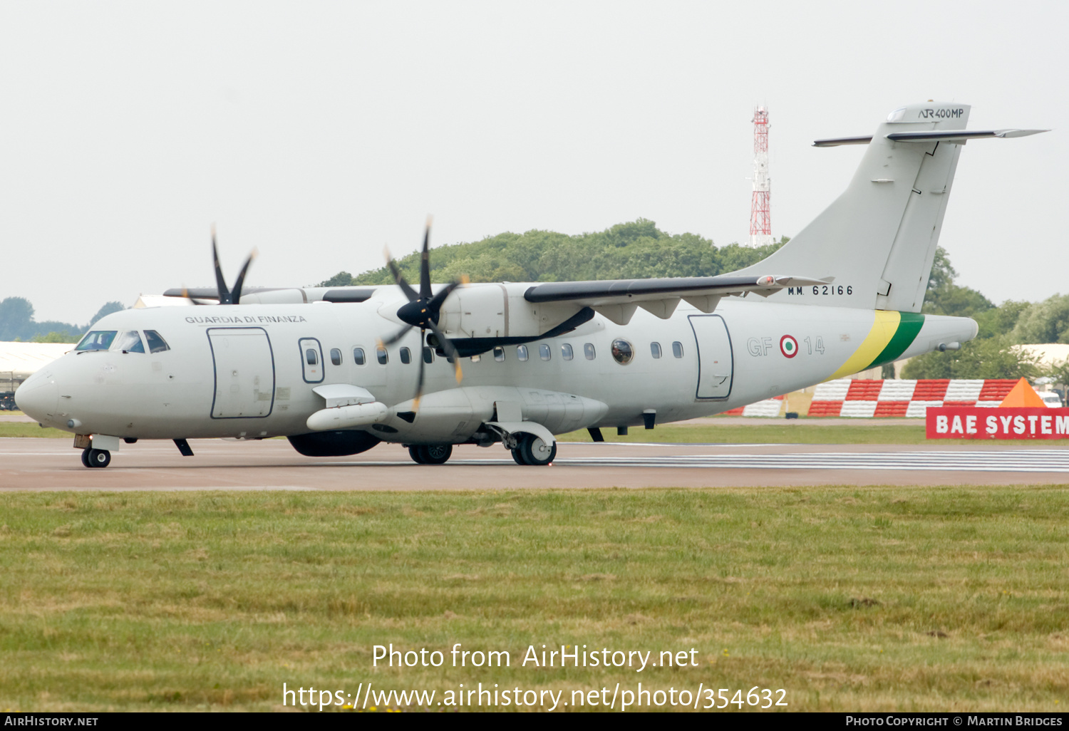 Aircraft Photo of MM62166 | ATR ATR-42-400MP | Italy - Guardia di Finanza | AirHistory.net #354632