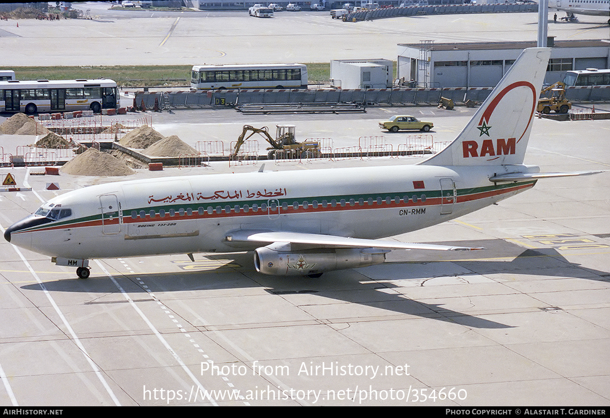 Aircraft Photo of CN-RMM | Boeing 737-2B6C/Adv | Royal Air Maroc - RAM | AirHistory.net #354660