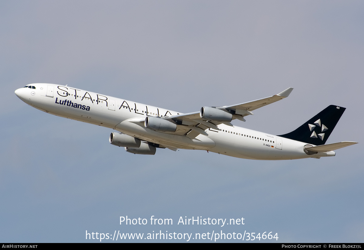 Aircraft Photo of D-AIGC | Airbus A340-311 | Lufthansa | AirHistory.net #354664