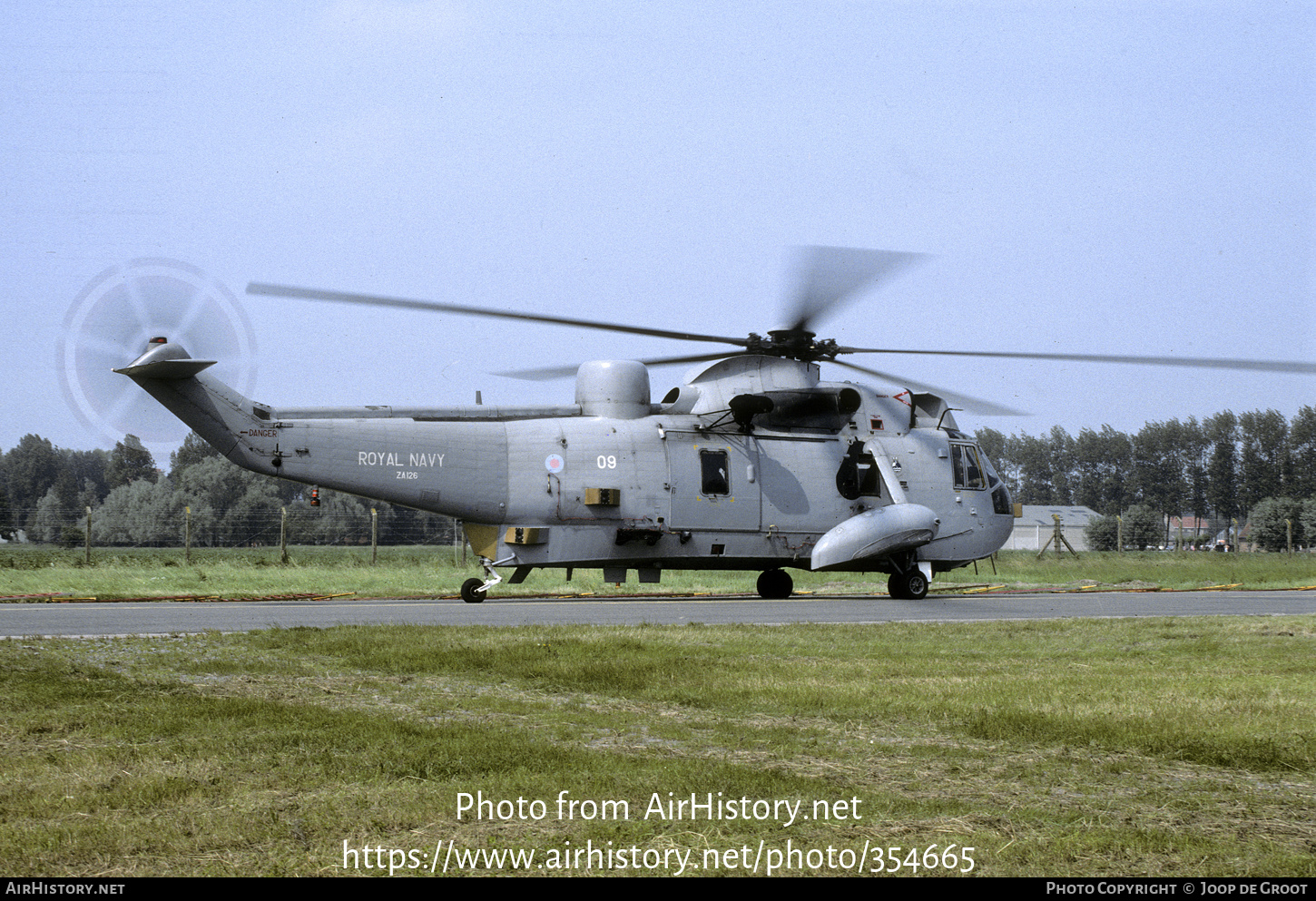 Aircraft Photo of ZA126 | Westland WS-61 Sea King HAS5 | UK - Navy | AirHistory.net #354665