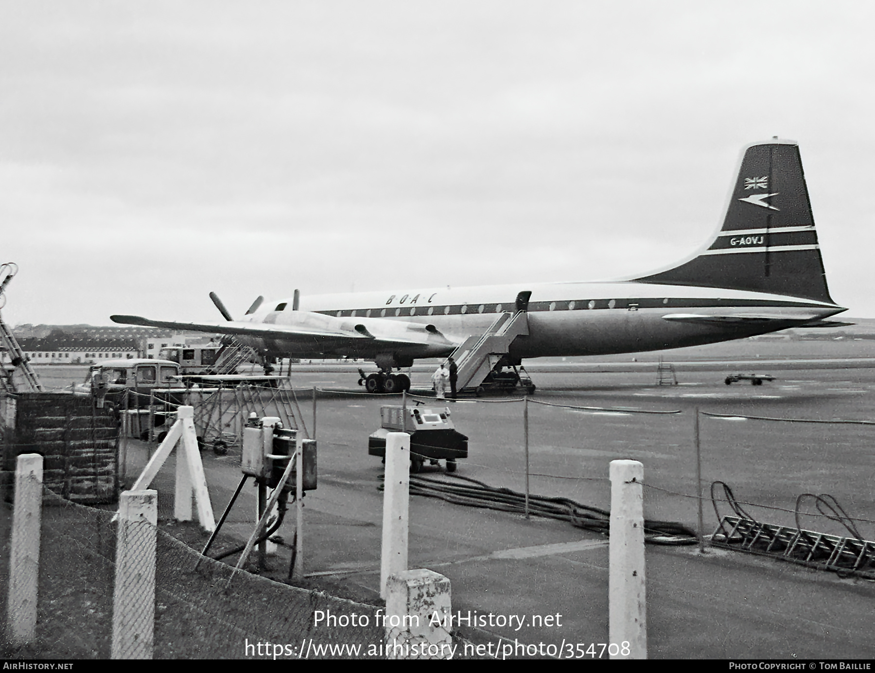 Aircraft Photo of G-AOVJ | Bristol 175 Britannia 312 | BOAC - British Overseas Airways Corporation | AirHistory.net #354708