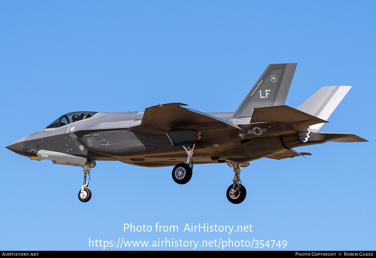 Aircraft Photo of 18-5419 / AF185419 | Lockheed Martin F-35A Lightning II | USA - Air Force | AirHistory.net #354749